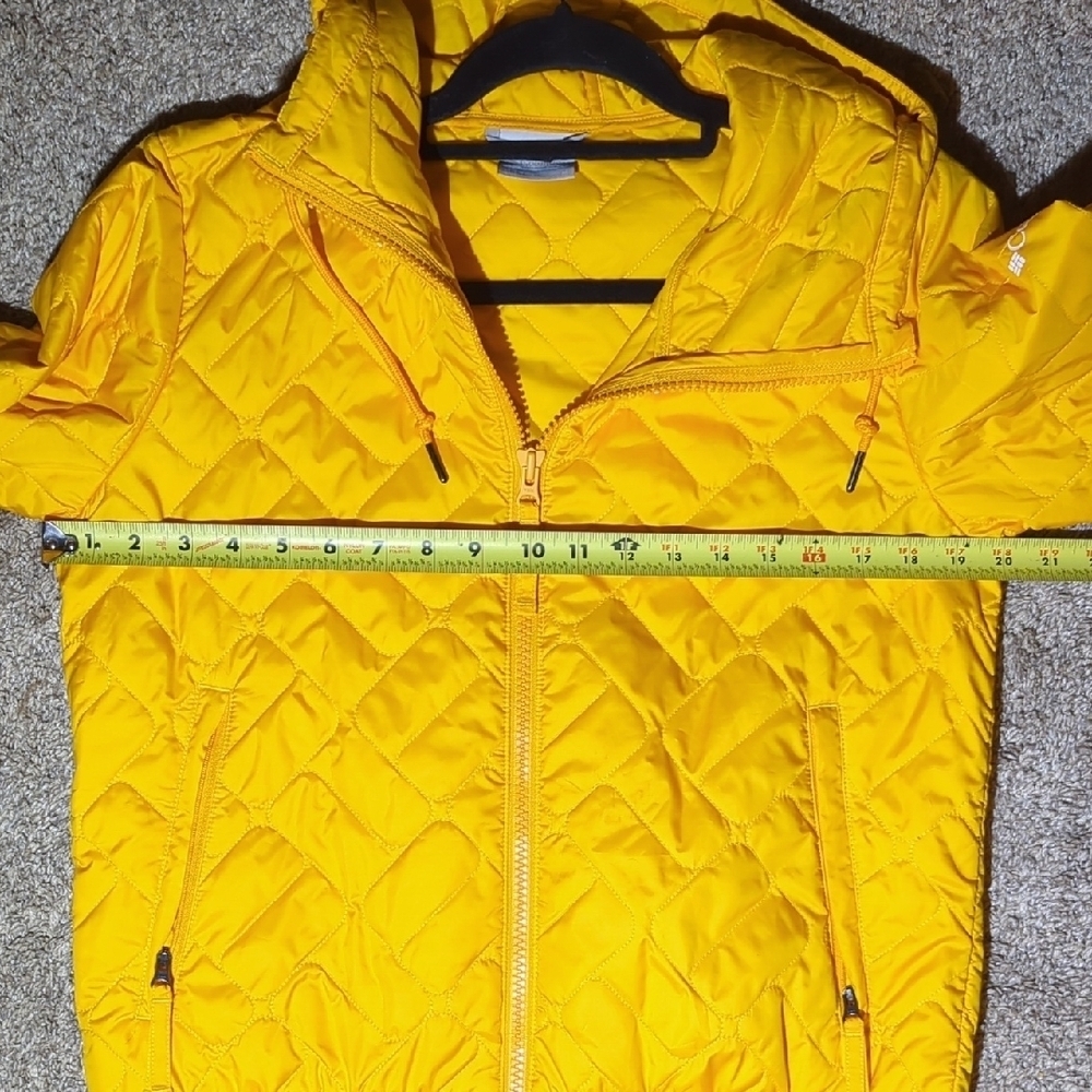 Columbia Sunny Yellow Winter Insulated Bomber Jacket - Picture 11 of 12